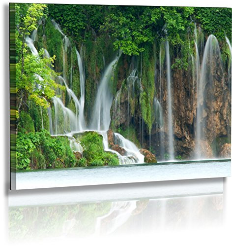 Fotoatelier Dirk Haas Premium Leinwandbild XXL - Natur - Landschaft - Kroatien - Bild - Wasserfall Plitvice - Leinwand : 30 cm x 20 cm