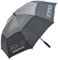 Big Max 50% Aqua Wasserfest 60 Doppel Vordach Automatisch Offen Golf Schirm - Schwarz/Grau