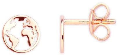 XENOX Ohrringe XS3163R Damen Ohrstecker Welt Erde Sterling-Silber 925 Rose