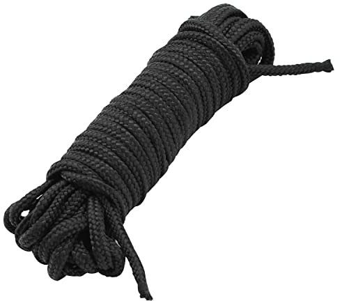 Massima qualità Nylon Tende Corda in 3mm - Ideale Ricambio per Vecchio Tracciamento - Disponibile in 10 Metri, Bianco - Nero, 5 Metre