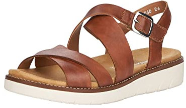 Remonte Damen D2060 Slingback Sandalen, Braun (Muskat 24), 41 EU
