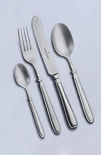 Besteckgarnitur Landhaus Vintage 18/10 stone-washed mit Massivmessern, 30-tlg.