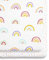 Snuz spannbettlaken 2er-Pack - Jersey-Baumwolle für SnuzPod Babybett Beistellbetten, 40x75,5 cm - 44x80 cm, Leicht und Atmungsaktiv, Maschinenwaschbar, Baby Erstausstattung Neugeborene, Regenbogen