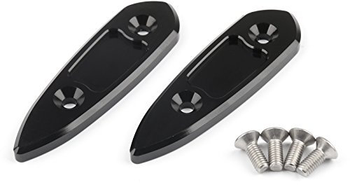 Artudatech Motorrad CNC Spiegelabdeckung Mirror Caps, Spiegel-Loch-Kappen-Abdeckung für Yamaha YZF R3 2015-2016, YZF R25 2013-2015