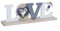 SCOBUTY Cartel Sobremesa Decoración de Pared Pintura Romántico contemporáneo Love Lavanda Madera 34l x 7an cm Sala De Estar