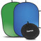 Hama Green Screen Fond Vert Pliable Mobile 2 en 1 (Toile de Fond Vert et Bleu Réversible, Portable Backdrop Chroma Key idéal retouche numérique Photo vidéo, Sac de Transport, 150x200cm)