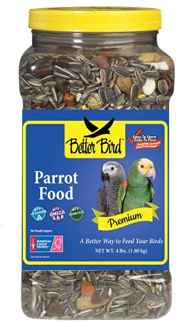 Better Bird, Premium Papageienfutter, 1,8 kg Glas