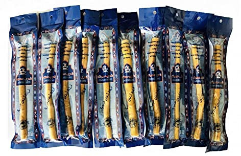 Al Arab Miswak 10x Siwak - Meswak - Sewak - Holzzahnbürste Zahnputzholz Frisch (Blaue Verpackung), 15 cm