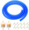 ZAMDOE Fuel Line Hose Tubing Petrol Pipe Filter Clamps for ATV Dirt Bike Go Kart Most Chinese Scooter Moped Pocket Bike Motorcycle Parts Gas Line Blue
