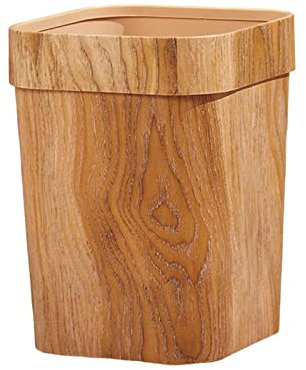 Colcolo Corbeille à Papier Vintage de Bois réutilisable et Durable, Anti-dérapant, Grande Corbeille à Papier pour Chambre à Coucher, Cuisine, Maison, Une