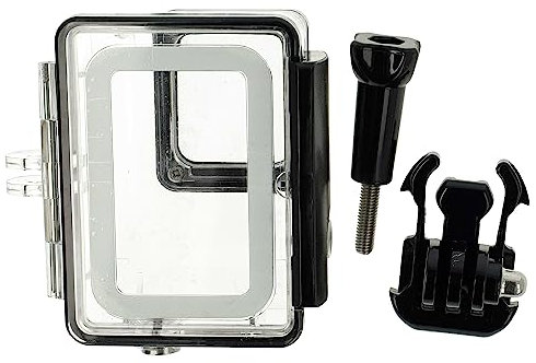 vhbw custodia subacquea compatibile con GoPro Hero 5, 6, 7 action cam - Impermeabile per foto subacquee