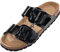 Palado Pantoletten Damen Samos EGS - bequeme Sandalen Made in Spain - Hausschuhe mit dämpfendem Kork-Fußbett - modische Sommerschuhe Schwarz Lack UK8 - EU41