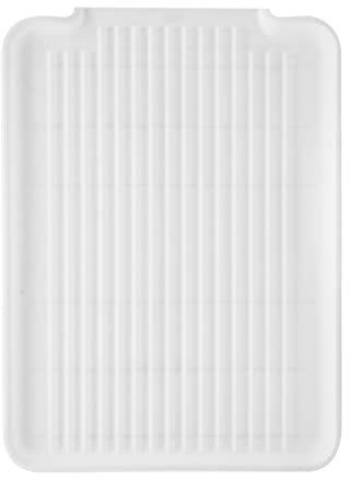 Oggi Abtropfbrett & Abtropfgestell für Küche – Ideales starres Abtropfbrett, Abtropfgestell, Abtropfbretter für Küchentheke, 32,4 x 43,8 cm – Weiß