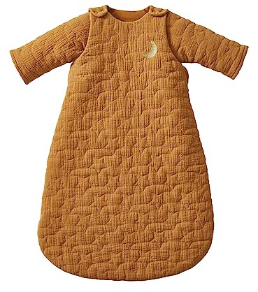 Vertbaudet Bio-Kollektion: Baby Winterschlafsack aus Musselin TRAUMNÄCHTE, Ärmel abnehmbar karamell 68CM