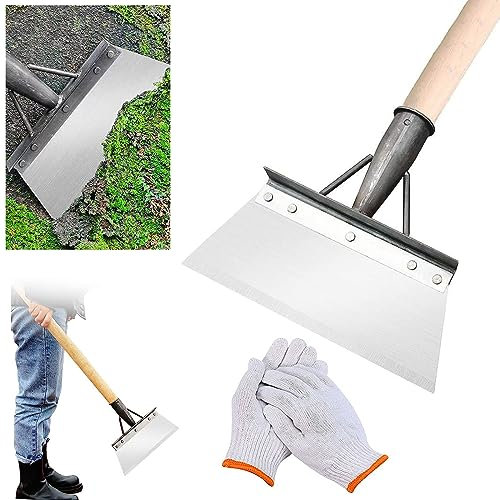 Pala di Pulizia Multifunzionale,Pala da Giardino Pala per la Pulizia Diserbo Pala Piatta in Acciaio,Strumento per Piantare Diserbo all'aperto,Pala per Diserbo,Adatta per Diserbo, Giardino(20CM)