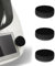 3 Piece custodie in silicone per interruttori compatibili con Thermomix TM6, antipolvere, accessori per robot da cucina Vorwerk TM6, protezione e decorazione (nero)