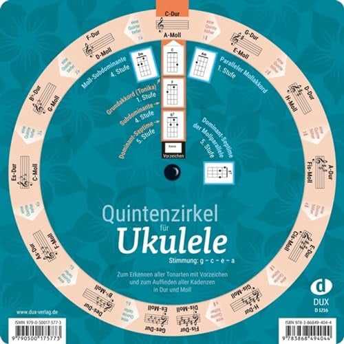 Edition Dux Quintenzirkel für Ukulele - Musiktheorie Fachbuch