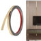 Moulures décoratives autocollantes en acier inoxydable 201 - 5 m x 1 cm - Doré - Pour toilettes, bord de carrelage, mur, plinthe, sol