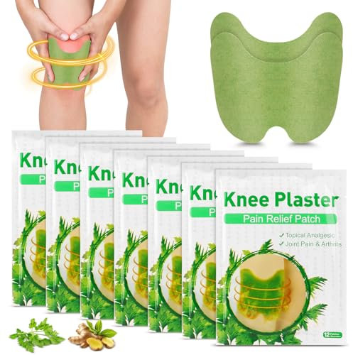 Mineup Pain Relief Patch Knie, 84 Stück Schmerzlinderungspflaster, Schmerzlinderung Patch Knie Wellnesstic Schmerzpflaster, Knie Schmerzlinderungs Patch für Knie Rücken Nacken Muskelkater