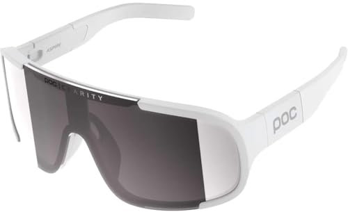 POC Unisex-Adult Aspire Sonnenbrille, Hydrogen White/Clarity Road/Sunny Silver, One Size