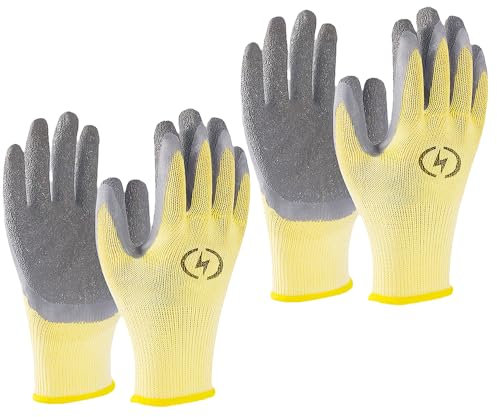 YANGUN 2 Paar Isolierungsarbeitshandschuhe, Flammhemmende, 400 V Isolierhandschuhe, Isolierung Arbeitshandschuhe, Gummi-Elektrikerhandschuhe, Gummi-Isolierhandschuhe für Elektrische Wartung