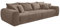 Big Sofa XXL 306 cm x 134 cm, bequeme Lounge Couch mit hochwertiger Federkernpolsterung, viele Kissen, Liegefläche 120 cm x 240 cm, modischer Cord-Bezug in Braun Taupe / 15174