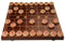 Jeu d'échecs Chinois Xiangqi Portable en Bois de hêtre avec Plateau Pliable en Bois, Jeu de stratégie de Table for 2 Joueurs for Adolescents, Adultes et Famille(Size:3.8cm/1.5in)