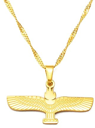 GZHENGZG Herrenhalsketten und Damenschmuck Gravur Aramäische Halskette für Männer und Frauen, arabische Flagge Anhänger, Suryoyo Schmuck, Ashur, Geschenk