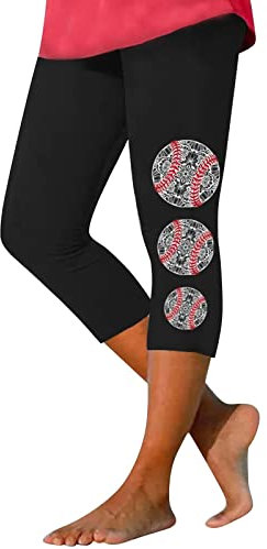 Angxiwan Angebote des Tages Heute Damen Damen Hose Beach Caprihose Mittlere Taille n Aged-Waschung Sweatpants Elastische Cropped Radlerhose Leinen Legging Leggings Pink Metallic Damen