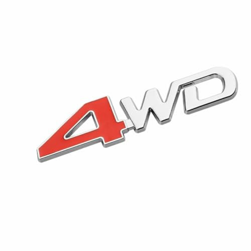 Auto Emblem Aufkleber für Toyota Urban cruiser,3D Metall Selbstklebende Logo Karosserie Number Letters Sticker Abzeichen für Kühlergrill Auto Heckklappe Dekoration Badge Decal,4WD 3