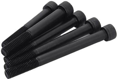 Innensechskantschrauben Innensechskantschraube Sechskantschraube 1/10pcs M3 M4 M5 M6 M8 Black Grade 12.9 Steel Extended Long Allen Hexagon Sechskantschraube Bolzen Halbe Draht L = 30-300mm(260mm,M5