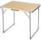 GIOCOKIDS Mesa Plegable de Camping Compacta y Portátil - Ideal para Playa, Camper - Resistente y Pequeña 80x60x70 (Madera)