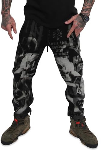 Yakuza Herren Afraid V02 Allover Casual Jogginghose