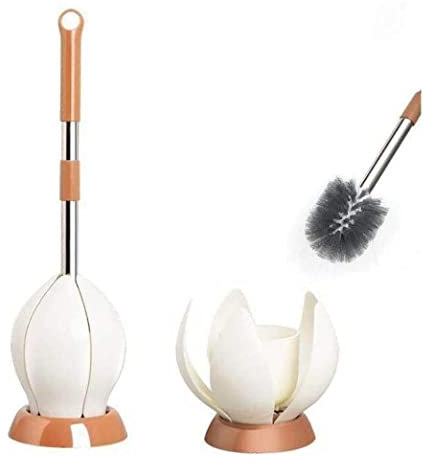 WUTIANBAO Klobürste Lotus WC-Bürste Mit Langem Halter, WC-Bürsten-Set Für Badezimmer, WC-Reinigungswerkzeug, WC-Bürste Und Halter Toilettenbürste