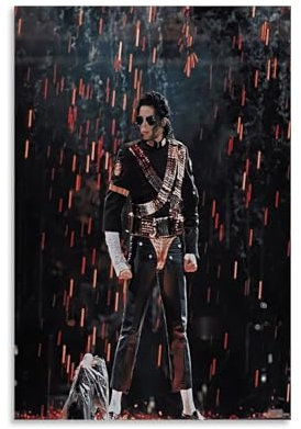 ZHXIAOLDE Michael Jackson Dangerous Tour (2) Poster Dekorative Malerei Leinwand Wandkunst Wohnzimmer Poster Schlafzimmer Malerei,Wandkunst Bilddruck Moderne Familienzimmer Dekor 08x12inch(20x30cm)