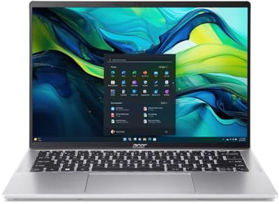 acer SWIFT GO SFG14-73T-75FA Ultra 7 (Ultra 7 155H 1TB SSD 16GB 14 (1920x1200) TOUCHSCREEN WIN11 PURE SILVER Backlit Keyboard FP Reader)