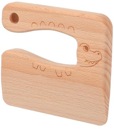 ibasenice Cuchillo De Madera Kiddikutter Montessori 3 Ergonómico Seguridad Verduras