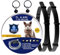DOINEUFL 2er-Pack Halsband für Katzen, Katzenhalsband zur Vorbeugung von Infektionen, 38,1 cm, sicheres, wasserdichtes, verstellbares Katzenhalsband mit Glöckchen, Alter über 7 Wochen, enthält