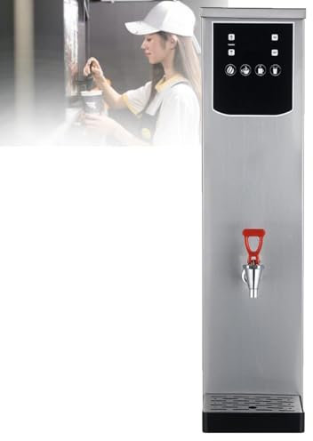 Step-Heating Commercial Hot Water Dispenser, Stainless Steel Water Boiler, 10l/20l/30lhot Water Dispenser Commercial Water Boiler, with Inlet Pipe and Drip Tray for Coffee Tea Restaurant Office,10L