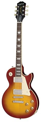 Epiphone Les Paul Standard 50s Figured Washed Cherry Sunburst - Single Cut E-Gitarre