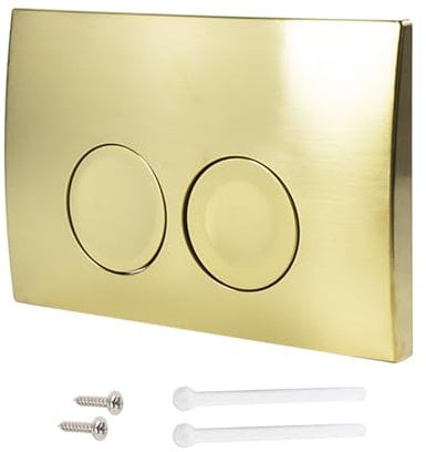 Chrome Plastic Actuator Plate for GEBERIT Delta 21 Dual Flush Mechanism Replacement Easy Installation Modern Bathroom Upgrade & Stylish