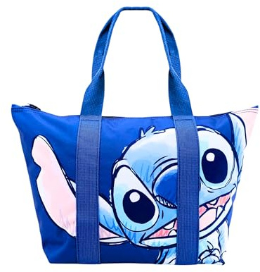 Disney Stitch Einkaufstasche, Travel Umhängetasche, Design Stitch Strandtasche, Geschenk für Frauen Mädchen und Jugendliche