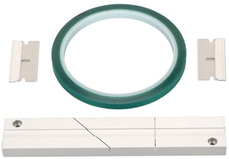 Aluminium Tape, Hochwertiges mit Schneidblättern, Studio Klebeband, 0,6 cm Breite 25 cm Länge für Audio Profis, Musikproduzenten, Heimstudios