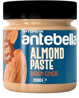 Antebella Almond Paste 100% Almond, No Sugar, No Additives, High protein, Smooth Butter Spread, 200g