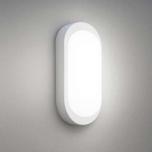 Yesenlight Kellerlampe LED 18W 2000Lm Neutralweiß 4000K, IP65 Wasserfest | LED Ovalleuchte, Wandleuchte, Außenleuchte, ldeal für Kellertreppe, Balkon, Keller, Waschküche, Terrassen oder Gartenhäuser
