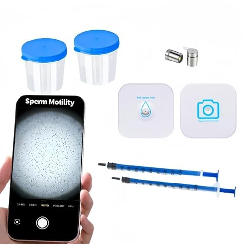 Sperm Magnifying Glass, Suitable for SemenObservation,Home Sperm Testing, Male FertilityObservation, Quick Result, 2PCS
