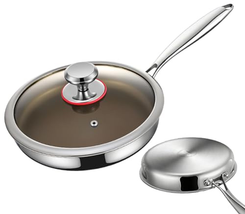 Antihaft Bratpfannen | Mit Hitzebeständigem Griff Und Deckel - Antihaft Bratpfanne Zum Kochen - Für Elektro-Ofen Grill Ei Fleisch Haushalt Kochen Restaurant Küchenbedarf