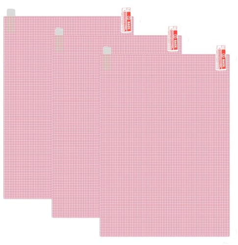 BLPRKOT 3 Pezzi Pellicola Protettiva Taglio universale, Pellicola Adesiva Trasparente Salvaschermo A4 HD per GPS, fotocamera, orologio, tablet, Flessibile HD Anti-Impronta,Alta Sensibilità Progettato