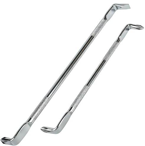 Set di 2 cacciaviti angolari di alta qualità con testa a croce e a taglio – magnetico, antiscivolo, ideale per spazi ristretti, tipo Z a 90 gradi – PH1, PH2, PH2, L6
