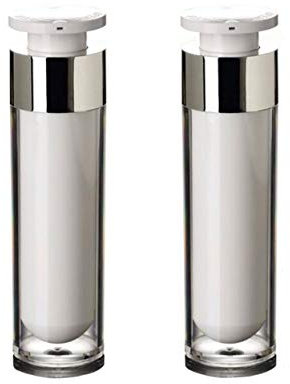 2 STÜCKE Acryl Airless Vakuumpumpe Creme Lotion Fläschchen Flasche Gläser Bajonett Augencreme Toner Kosmetik Körperpflege Make-Up Foundation Dispenser (50ml/1.7oz)